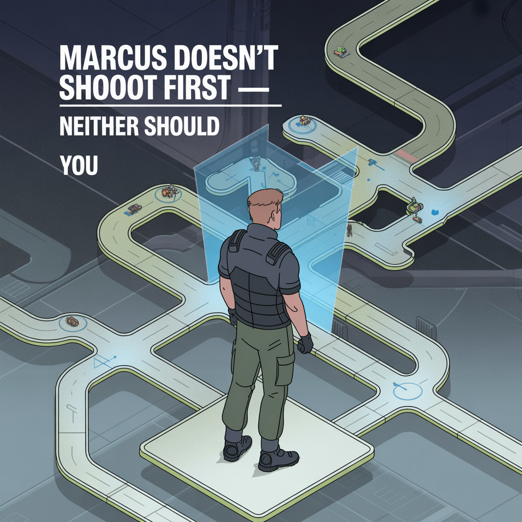 Marcus doesn't shoot first — neither should you