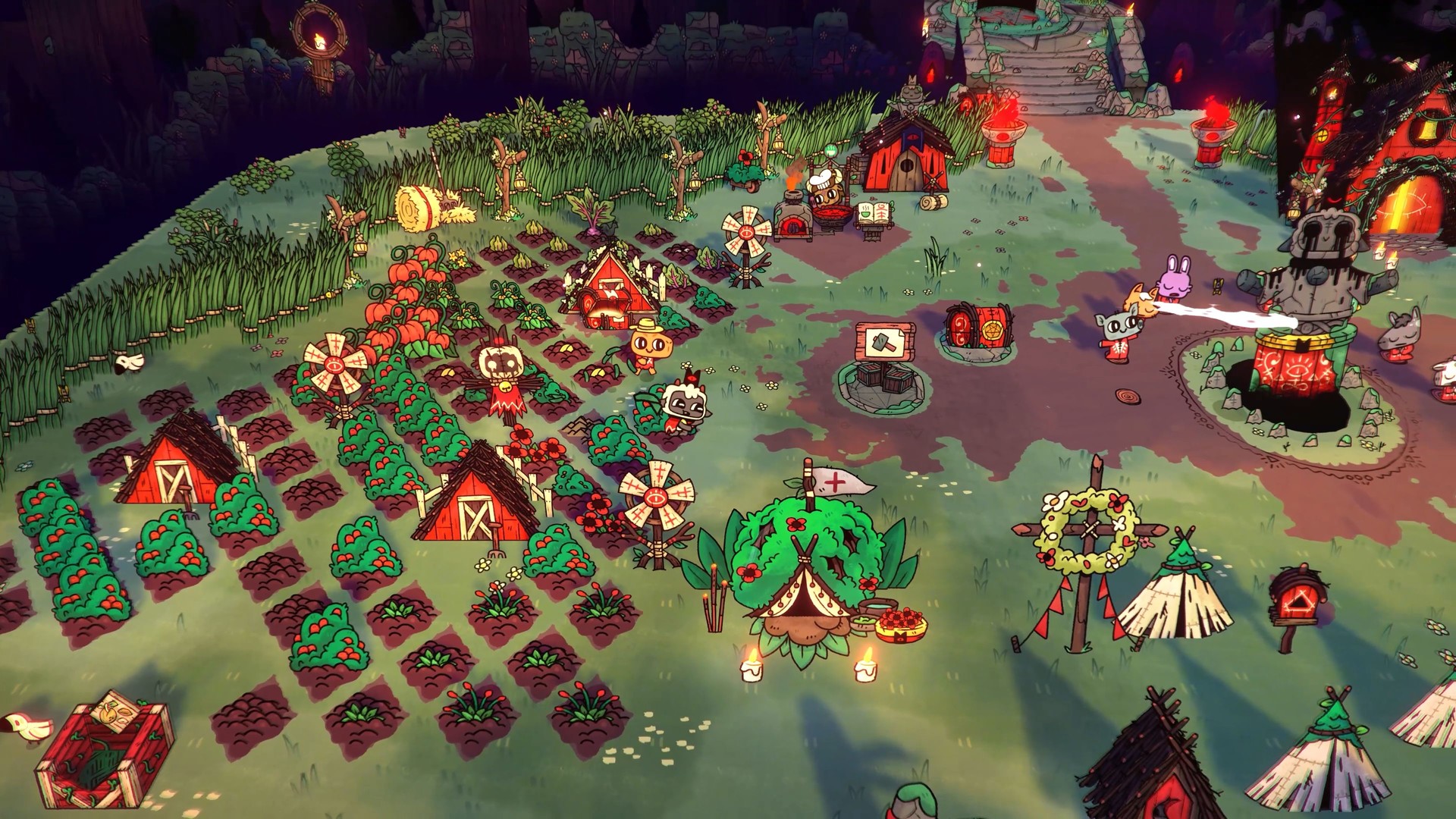 Cult of the Lamb is adorable, devout, and quietly ruthless